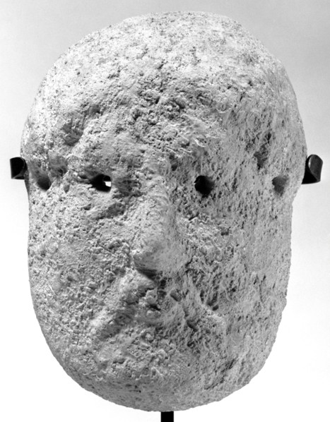 Mask of a Bearded Male; Roman Empire, Italy ?, 1st century; Terracotta; 9.8 × 7 cm, 3 7,8 × 2 3,4 in