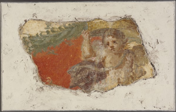 Fresco Fragment; Italy; third quarter of 1st century; Fresco; 17 × 10 cm, 6 11,16 × 3 15,16 in