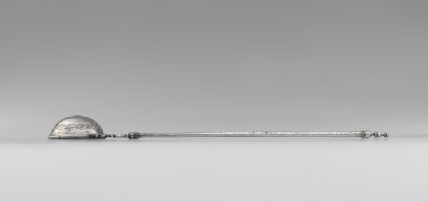 Ladle; 50–25 B.C; Silver; 38.9 × 6.8 cm, 15 5,16 × 2 11,16 in