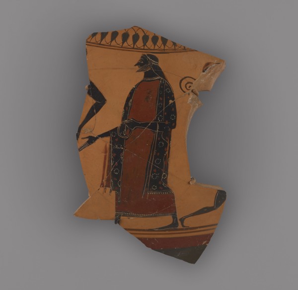 Attic Black-Figure Neck Amphora Fragment; Attributed to Affecter, Greek, Attic, about 540 - 520 B.C., Athens, Greece