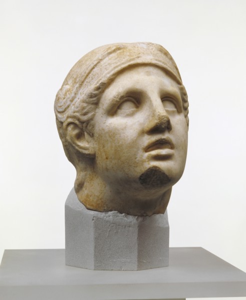 Head of Achilles; Unknown, Copy after Skopas, Greek, active about 370 - 330 B.C., Europe, ?, 20th century; Doliana marble