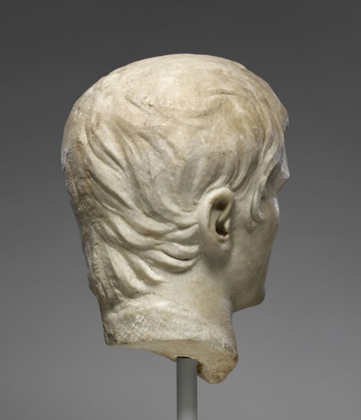 Portrait Head; Roman Empire; early 1st century; Marble; 31 cm, 12 3,16 in
