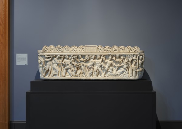 Sarcophagus with Scenes of Bacchus; Roman Empire; A.D. 210–220; Marble