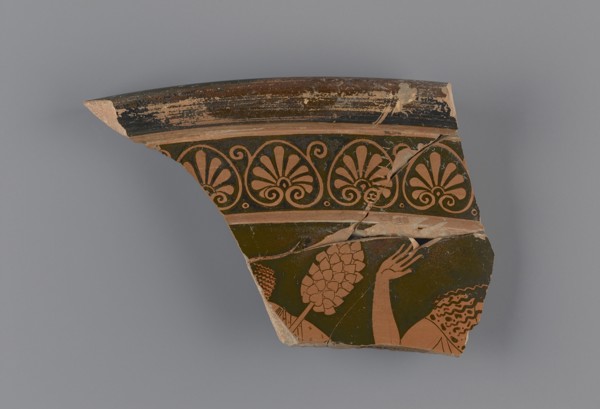 Attic Red-Figure Calyx Krater Fragment; Attributed to Berlin Painter, Greek, Attic, active about 500 - about 460 B.C., Athens