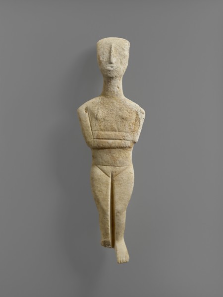 Female Figure with a Carved Mouth; Cycaldes, Greece; 2500–2400 B.C; Marble; 30.2 × 9.2 × 4 cm, 11 7,8 × 3 5,8 × 1 9,16 in