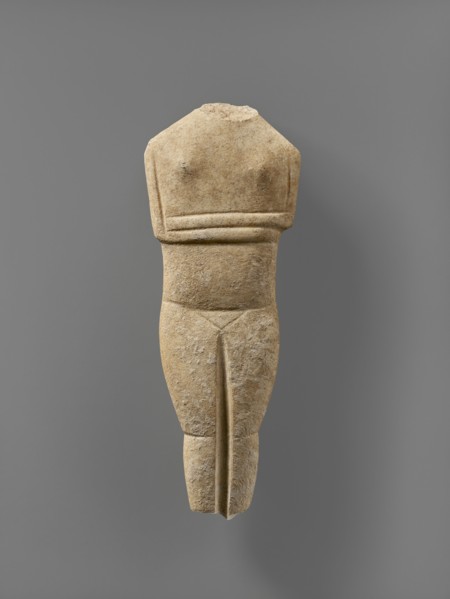 Torso of a Female Figure; Attributed to the Goulandris Master, Cycladic, active 2500 - 2400 B.C., Cyclades, Greece; 2600–2400 B