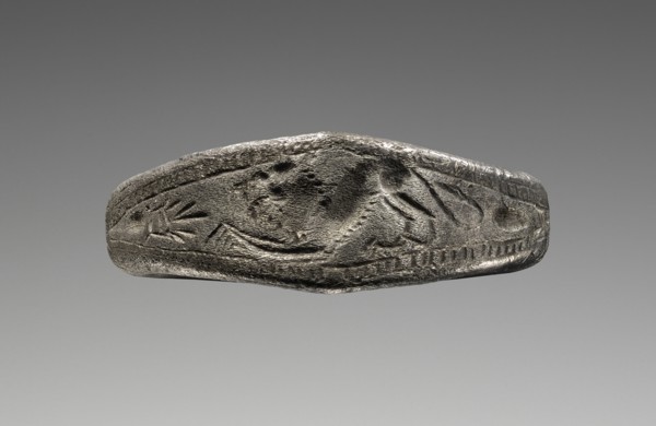 Ring; second half of 6th century B.C; Silver and tin; 2.7 cm, 0.016 kg, 1 1,16 in., 0.0353 lb
