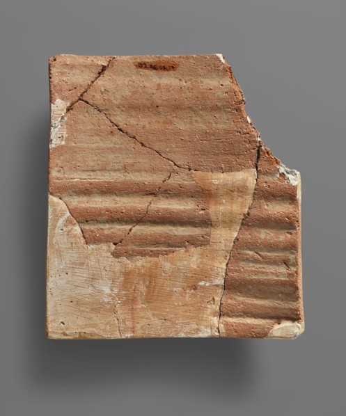 Body Fragment of a Relief Pithos; Crete, Greece; 650 - 625 B.C; Terracotta; 18.5 × 18 cm, 7 5,16 × 7 1,16 in