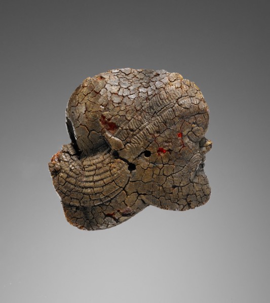 Pendant: Satyr Head in Profile; Italy; 525 - 480 B.C; Amber; 65 × 68 × 35 mm, 2 9,16 × 2 11,16 × 1 3,8 in