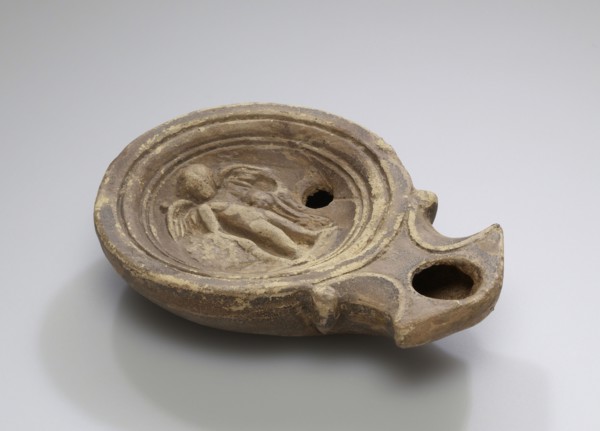 Lamp, North Africa, Tunisia; 1st - 4th century; Terracotta; 2.3 x 7 x 9 cm, 7,8 x 2 3,4 x 3 9,16 in