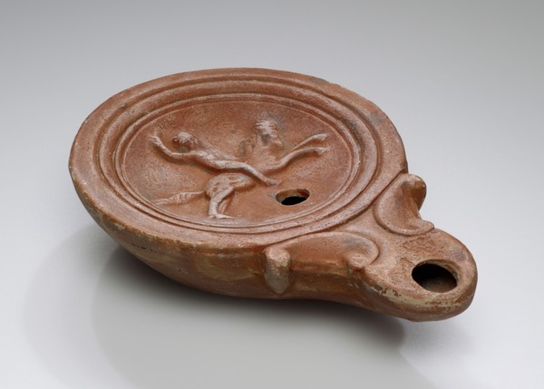 Lamp, Anatolia; 1st - 4th century; Terracotta; 2.3 x 7.5 x 11 cm, 7,8 x 2 15,16 x 4 5,16 in