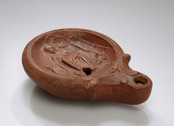 Lamp, Anatolia; 1st - 4th century; Terracotta; 2.6 x 7.5 x 10 cm, 1 x 2 15,16 x 3 15,16 in