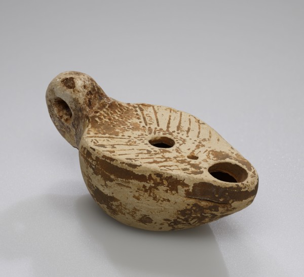 Lamp, Cologne, Germany; 1st - 4th century; Terracotta; 2.2 x 3.5 x 7 cm, 7,8 x 1 3,8 x 2 3,4 in