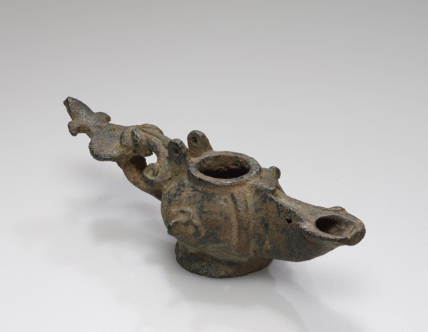 Lamp, Turkey; 1st century B.C. - 1st century A.D; Bronze; 2.7 × 3.1 × 9.6 cm, 1 1,16 × 1 1,4 × 3 3,4 in