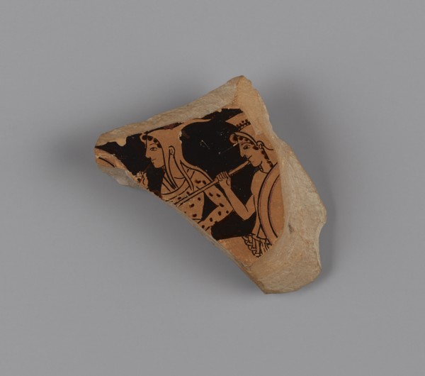 Red-Figure Volute Krater Fragment; Attributed to the Kleophrades Painter, Greek, Attic, active 505 - 475 B.C., Athens, Greece