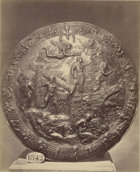 Shield of Charles V; Charles Clifford, English, 1819,1820 - 1863, Madrid, Spain; 1852 - 1862; Albumen silver print