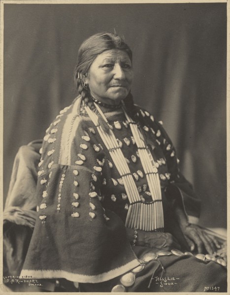 Tells Lie, Sioux; Adolph F. Muhr, American, died 1913, Frank A. Rinehart, American, 1861 - 1928, 1899; Platinum print