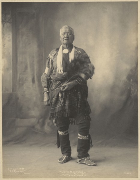 John Maskwas, Pottawatomie; Adolph F. Muhr, American, died 1913, Frank A. Rinehart, American, 1861 - 1928, 1898; Platinum