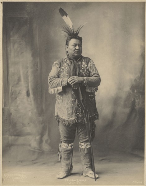 Yellow Smoke, Omaha; Adolph F. Muhr, American, died 1913, Frank A. Rinehart, American, 1861 - 1928, 1899; Platinum print