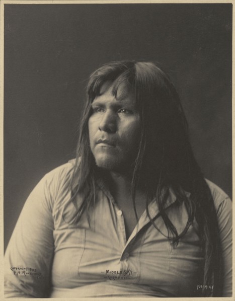 Middle Sky, Cocopah; Adolph F. Muhr, American, died 1913, Frank A. Rinehart, American, 1861 - 1928, 1899; Platinum print