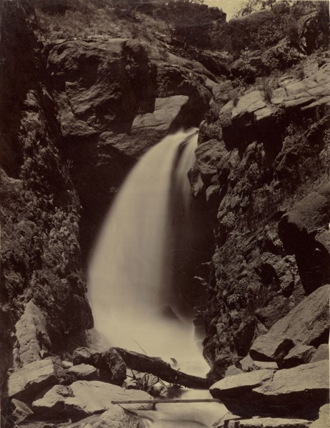 Rainbow Falls, Ute Pass, Manitou Springs, Colorado; William Henry Jackson, American, 1843 - 1942, about 1900; Albumen silver