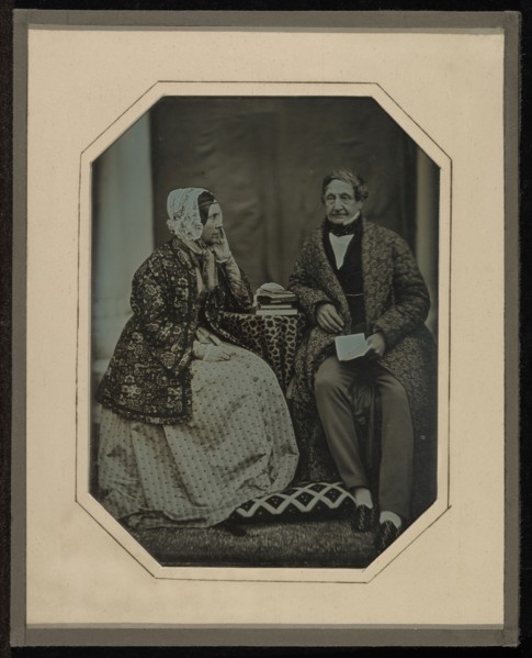 Jean-Gabriel and Anne-Charlotte-Adélaide Eynard; Jean-Gabriel Eynard, Swiss, 1775 - 1863, about 1845; Daguerreotype