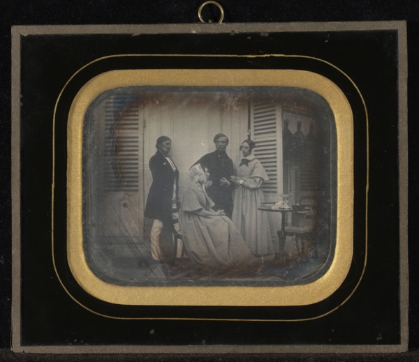Group portrait of M. and Mme. Eynard with M. and Mme. Regny, Paris, France; Jean-Gabriel Eynard, Swiss, 1775 - 1863, 1841