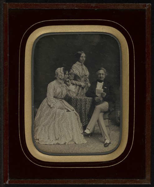 Portrait of Jean Gabriel and Anne-Charlotte-Adélaide Eynard with Madame Charrière; Jean-Gabriel Eynard, Swiss, 1775 - 1863