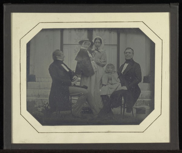Group portrait of five members of the Circle of Eynard-Lullin; Jean-Gabriel Eynard, Swiss, 1775 - 1863, about 1849
