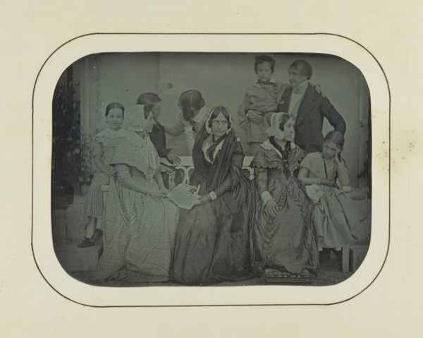 Group portrait of nine Eynard-Lullin family members; Jean-Gabriel Eynard, Swiss, 1775 - 1863, about 1851; Daguerreotype