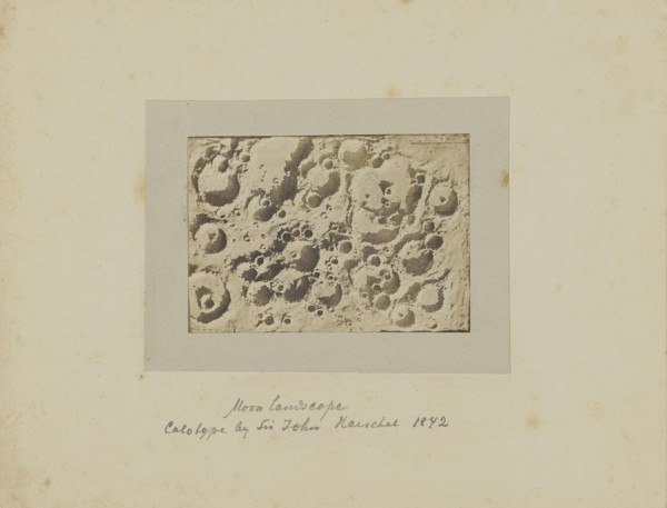 Moon Landscape; late 1850s; Salted paper print from a Collodion negative; 7 × 10 cm, 2 3,4 × 3 15,16 in