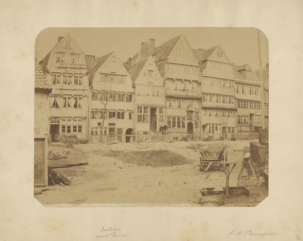 European town; Waldemar Fuchs, German, active Italy 1890s, late 19th century; Albumen silver print