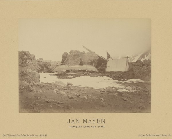 Jan Mayen, Lagerplatz beim Cap Traill;, Linienschiffs-Lieutenant, Richard Basso, German ?, active 1882 - 1883, Jan Mayen