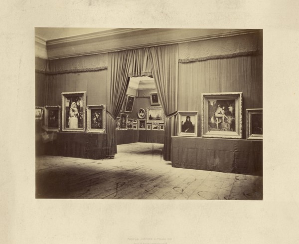 Art Exhibition; Robert Jefferson Bingham, British, 1824 - 1870, Paris, France; 1869; Albumen silver print