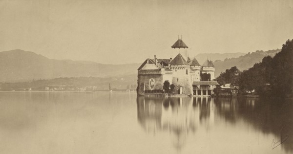 Château de Chillon; Bisson Frères, French, active 1840 - 1864, Switzerland; 1854 - 1864; Albumen silver print