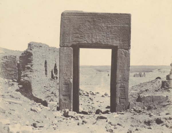 El Assasif, Porte de Granit Rose, No. 2; John Beasly Greene, American, born France, 1832 - 1856, El Assasif, Egypt; 1853 - 1854