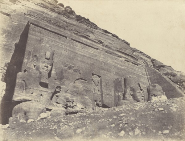 Ibsamboul. Spéos de Phré; John Beasly Greene, American, born France, 1832 - 1856, Abu Simbel, Egypt; 1853 - 1854; Salted paper