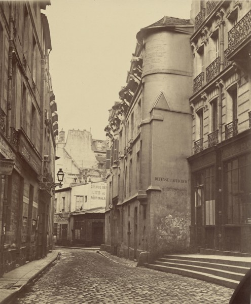 Rue Hautefeuille; Pierre Emonds, French, 1831 - about 1905, Paris, France; 1870 - 1879; Albumen silver print