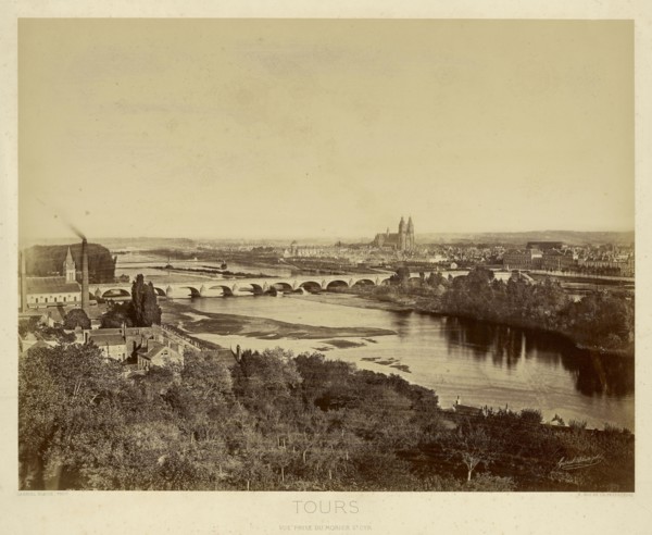 Tours: Vue Prise du Morier St. Cyr; Gabriel Blaise, French, active Tours, France 1860s - 1870s, Tours, France; 1860s - 1870s