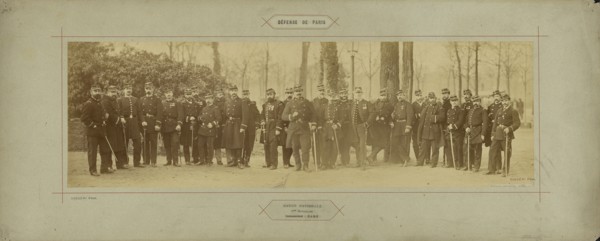 Garde Nationale, 1er Bataillon, Commandant: Bare; André Adolphe-Eugène Disdéri, French, 1819 - 1889, Paris, France; 1870 - 1871