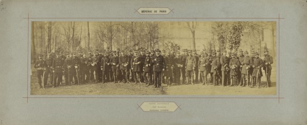 Garde Nationale, 100e Bataillon, Commandant Poisson; André Adolphe-Eugène Disdéri, French, 1819 - 1889, Paris, France; 1870