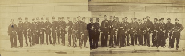 Defense de Paris. Garden Nationale, 64e Batallion; André Adolphe-Eugène Disdéri, French, 1819 - 1889, 1871; Albumen silver