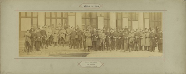Garde Nationale, 188e Bataillon, Commandant: Crave; André Adolphe-Eugène Disdéri, French, 1819 - 1889, Paris, France; 1870