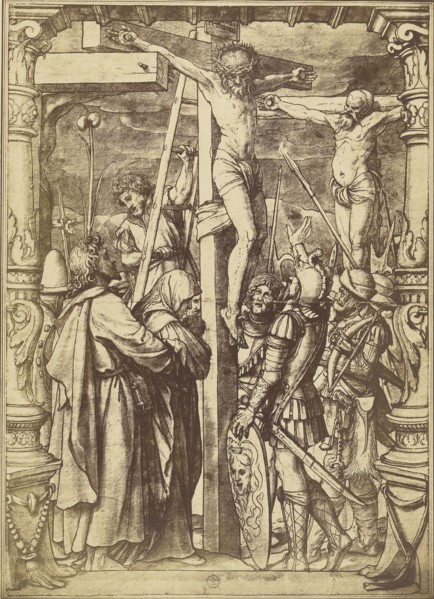 Christus am Kreuz; Charles Von Bouell, Swiss, active 19th century, Basel, Switzerland; 1861; Salted paper print; 32.6 x 23.6 cm