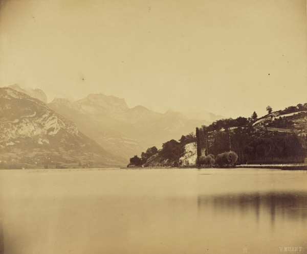 Lac D'Annecy; V. Muzet, French, active 1860s, Haute-Savoie, France; 1860; Albumen silver print