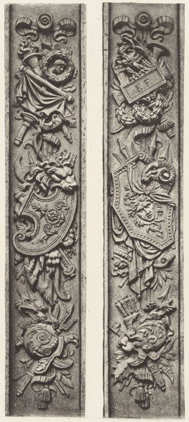 Tuileries - Aile sud, Façade sur le Quai, Édouard Baldus, French, born Germany, 1813 - 1889, Paris, France; about 1868