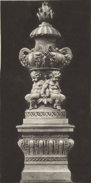 Pavillon de Flore, Vase de Couronnement, Édouard Baldus, French, born Germany, 1813 - 1889, Paris, France; about 1868
