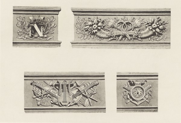 Tuileries, Façade sur la Cour, Édouard Baldus, French, born Germany, 1813 - 1889, Paris, France; about 1868; Heliogravure