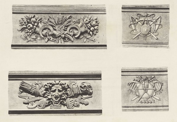 Tuileries, Façade sur la Cour, Édouard Baldus, French, born Germany, 1813 - 1889, Paris, France; about 1868; Heliogravure
