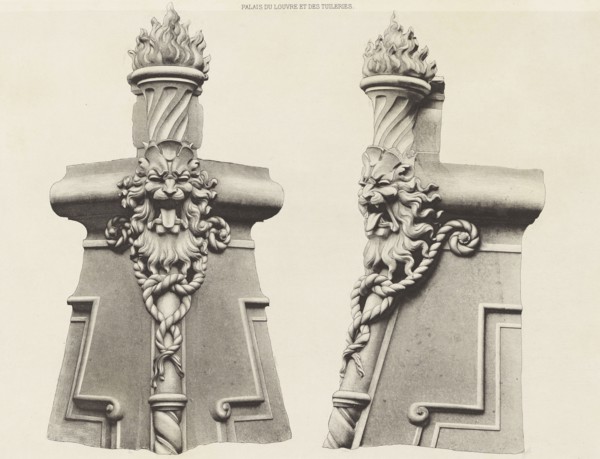 Pavillon Lesdiguières; Édouard Baldus, French, born Germany, 1813 - 1889, Paris, France; about 1868; Heliogravure; Sheet: 31.5